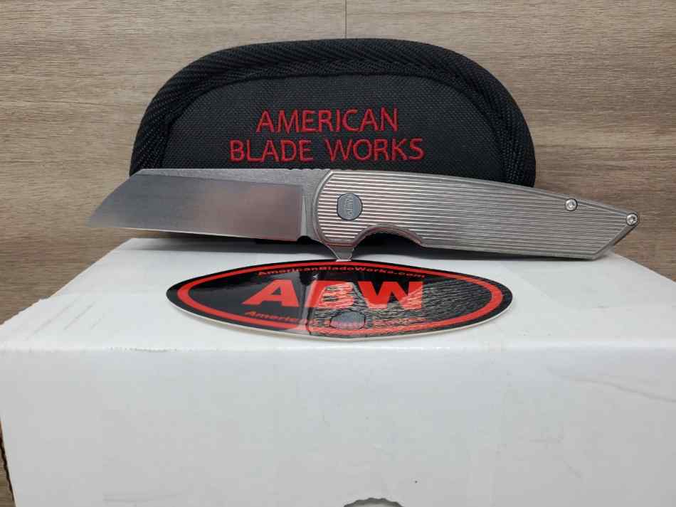 AMERICAN BLADE WORKS MODEL2 MAGNACUT AND TITANIUM 