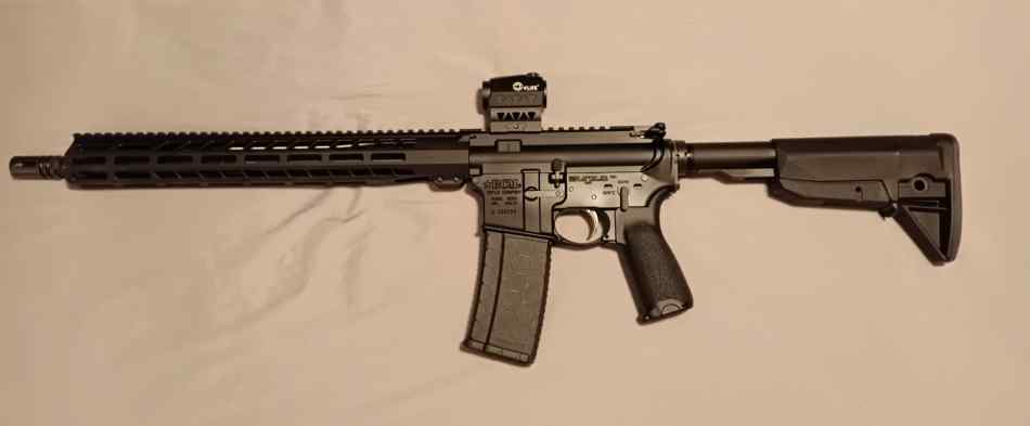 16&quot; AR BCM lower, brownells upper, red dot, new