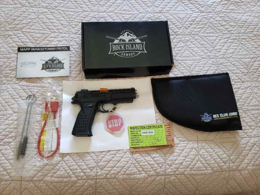 ROCK ISLAND ARMORY MAPP FS 9MM NEW