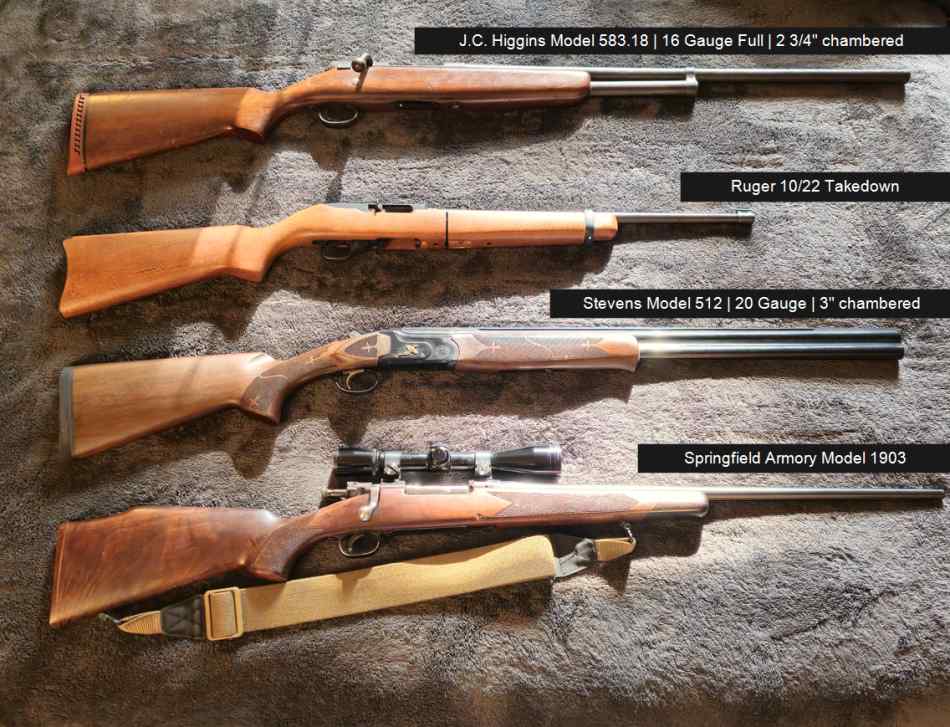 15 Rifles Listing: Ruger, Stevens, Winchester, etc