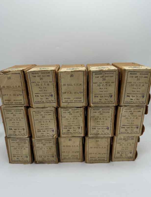 FN .30 ball 20rd boxes lot 56/57 