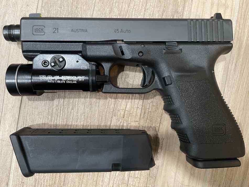 Glock 21tb Gen 3 with TLR-1 &amp; Safariland holster