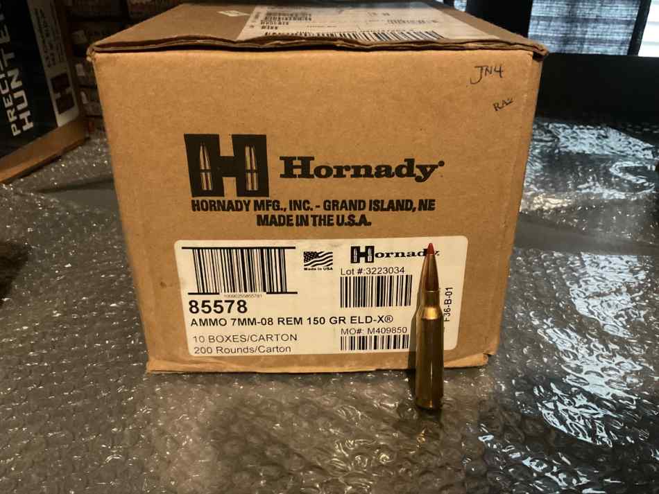 Hornady 7mm-08 150gr ELD-x