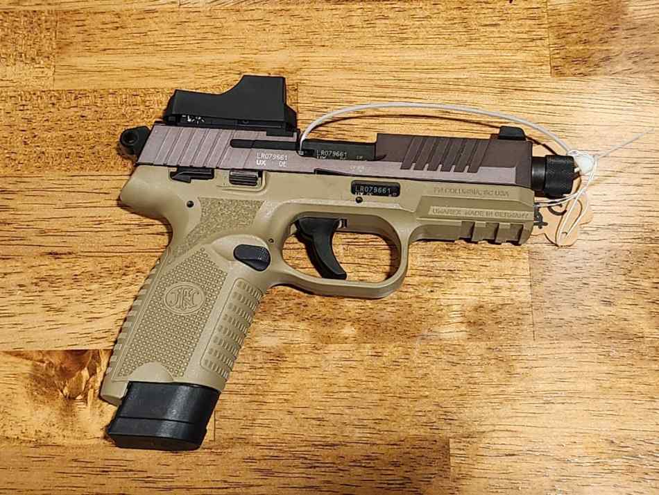 FN 502 Tactical with or without green dot ADE.