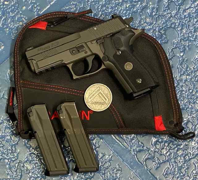 Sig Sauer P229 Legion 9mm W/ 3 Mags Coin &amp; Case