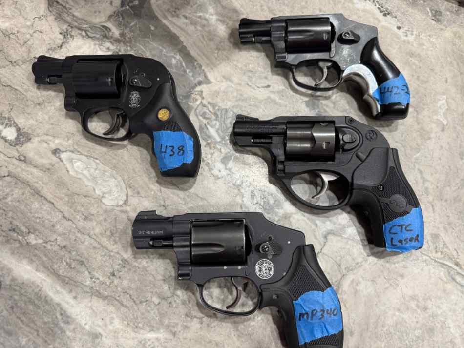 S&amp;W J frames,  .357 &amp; .38