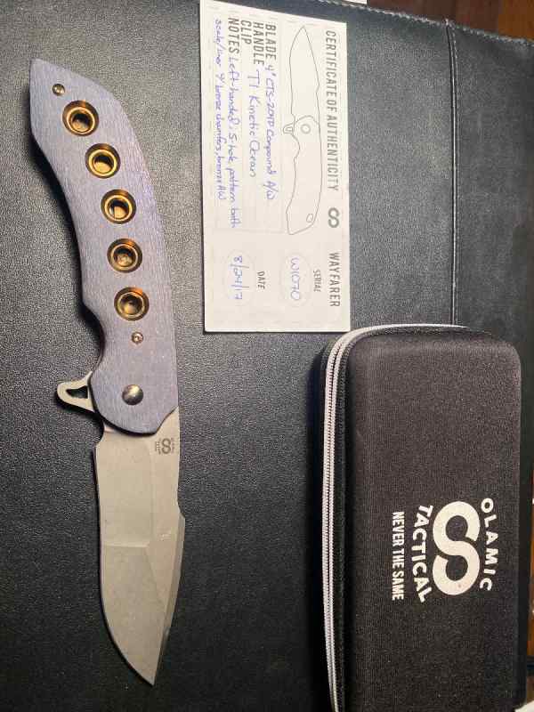 Olamic Custom Wayfarer CTS-204P Titanium Folder w/