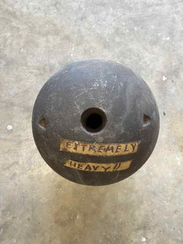 Civil War era intact and Inert MONSTER cannonball