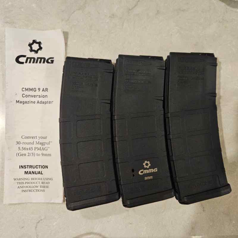 3 New CMMG Banshee 9mm magazines